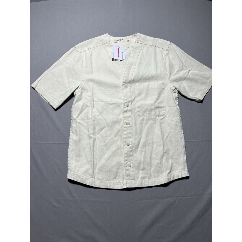 Imperfects Benny Jersey Baseball Style Hemp Cotton Shirt Work Surf Skate Men's S